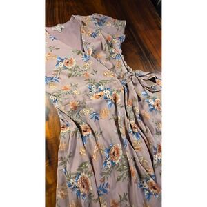 Papaya Womens Floral Wrap Anthropologie Vibes Dainty Coastal Beach Boho